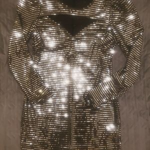 Black and Metallic Dress